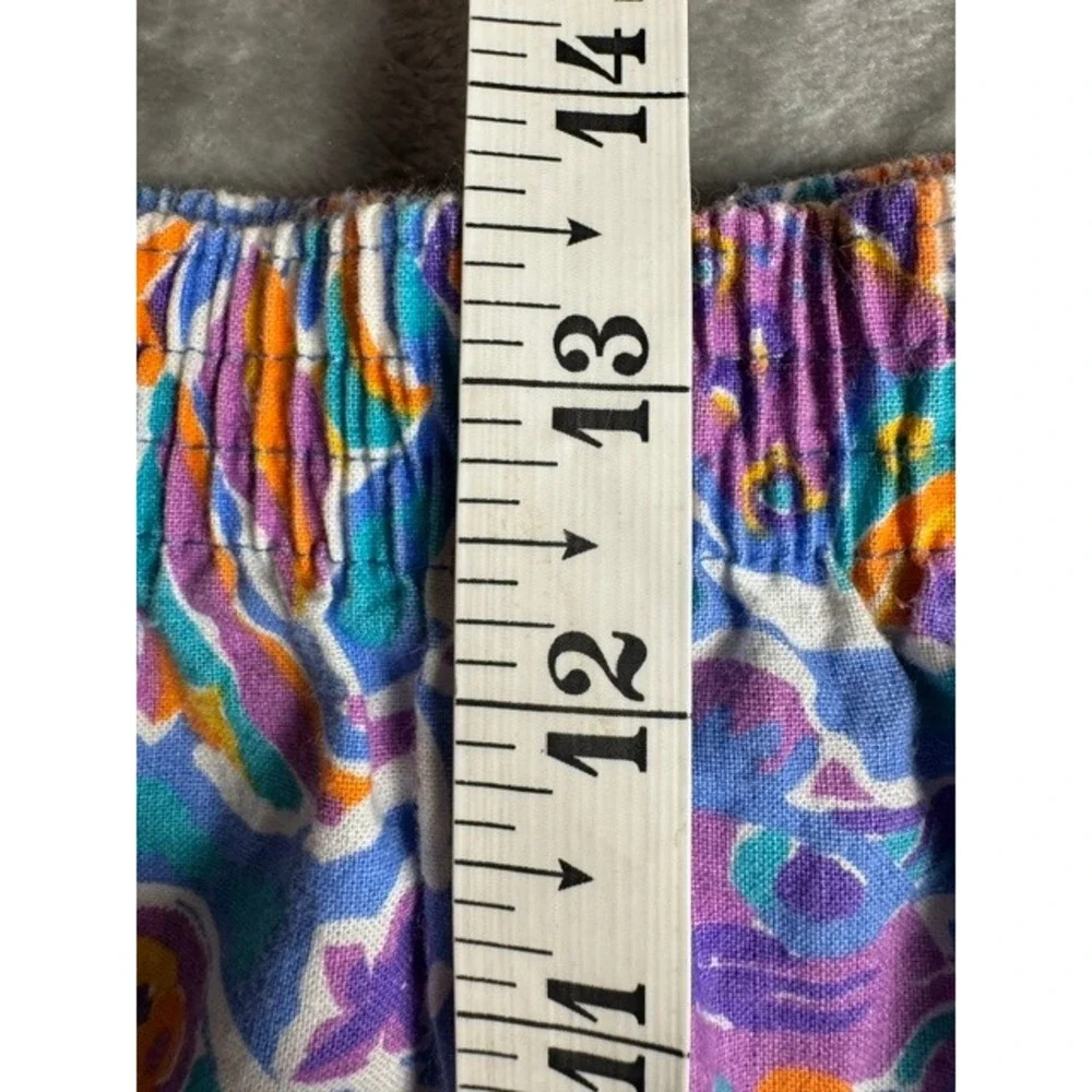 Jantzen Shirt/Short Set Women's 14 Blue Tropical Fish Print Vintage 2 Piece